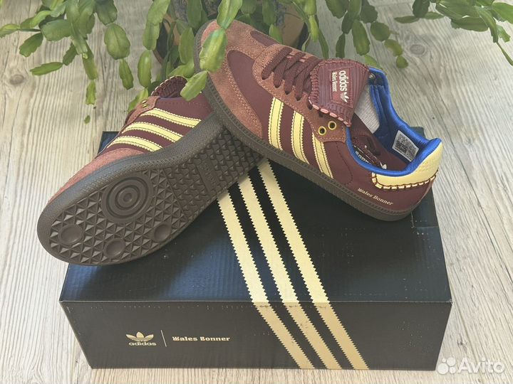 Adidas Samba x Wales Bonner fox brown кеды ориг