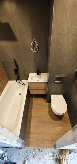 Ремонт ванной комнаты.Ванная под ключ.Плиточни