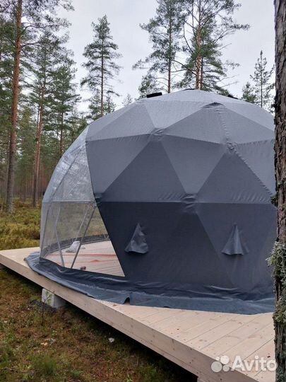Глэмпинг, геокупол, сфера