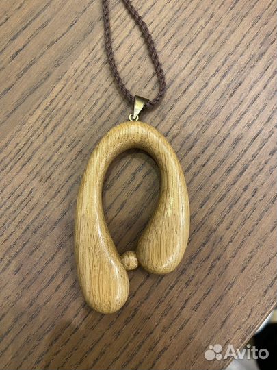 Новый деревянный кулон