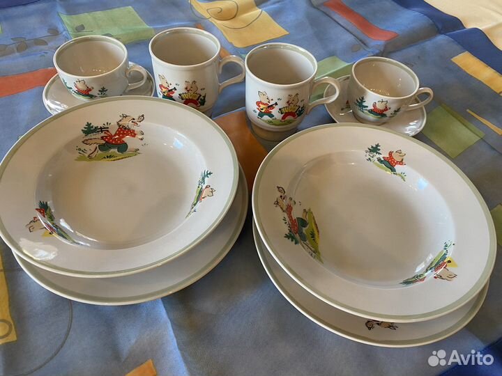 Набор столовой посуды для детей на 2 персоны