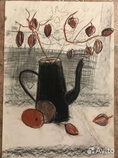 Натюрморт пастелью А3