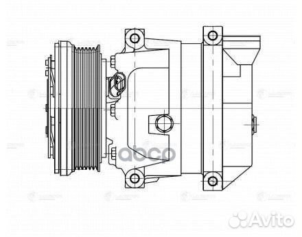 Компрессор кондиционера chevrolet aveo 02- lcac