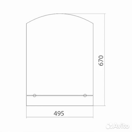 Зеркало mixline Люкс 495*670 525423 Хром