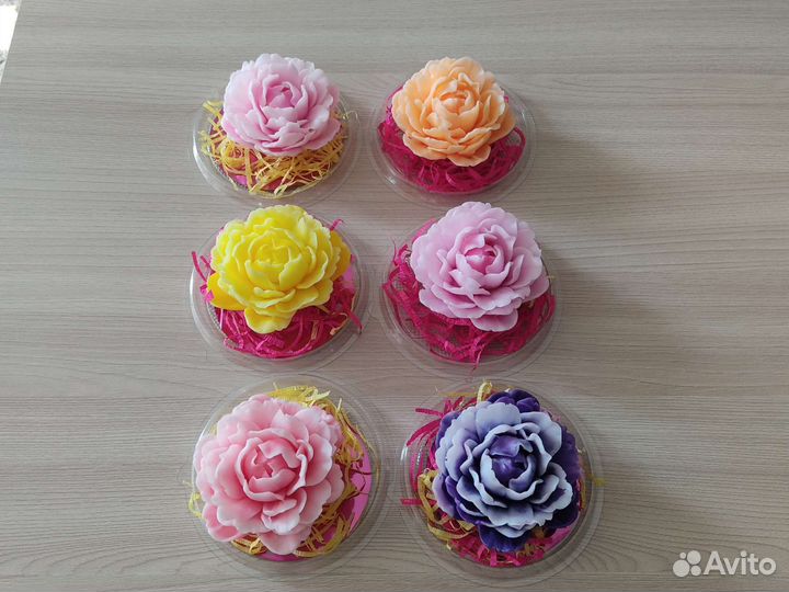 Пионы из мыла в куполе