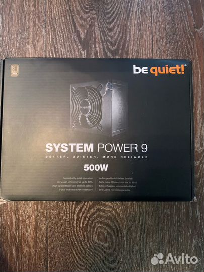Блок питания Be quiet system power 9 500w