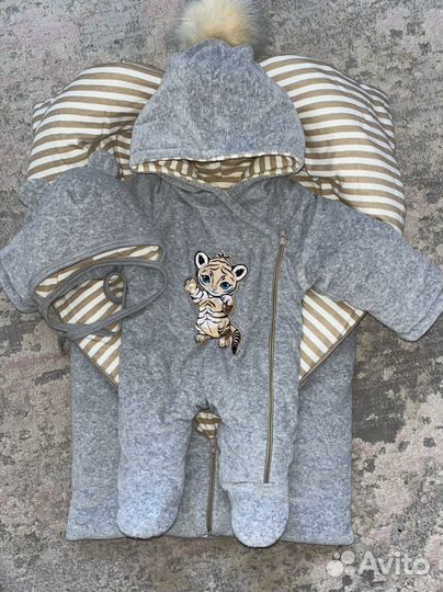 Конверт одеяло на выписку зима