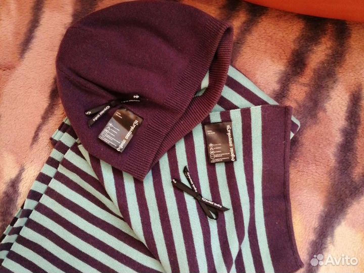 Комплект шапка и шарф женский