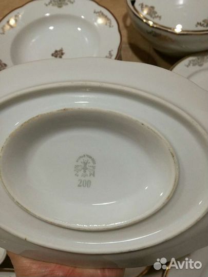 Чешский столовый сервиз советского периода