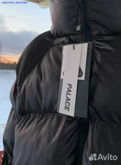 Пуховик Palace black с балаклавой (Арт.95029)