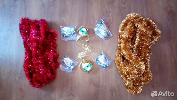 Новогоднеи украшения: «Мишура», «Дождь» и «Декорат