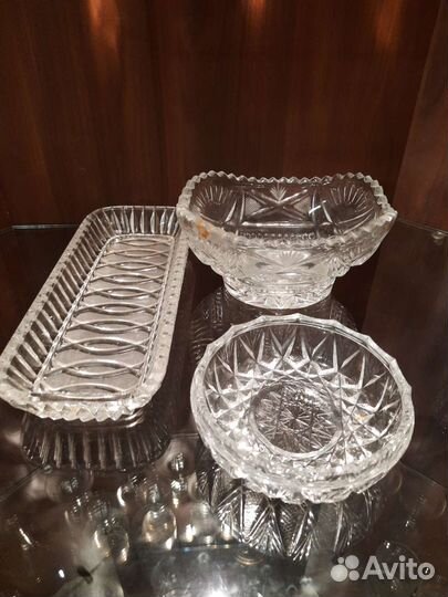 Хрусталь советский салатники