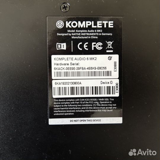 Звуковая карта Native Instruments Kom. Audio 6 MK2