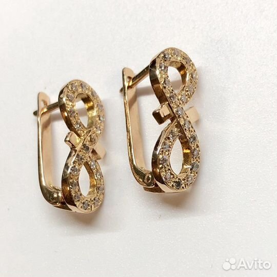Золотые серьги 585 пробы