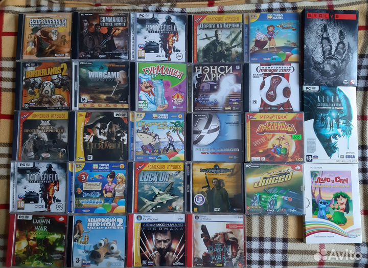 Диски с компьютерными играми (лицензия)