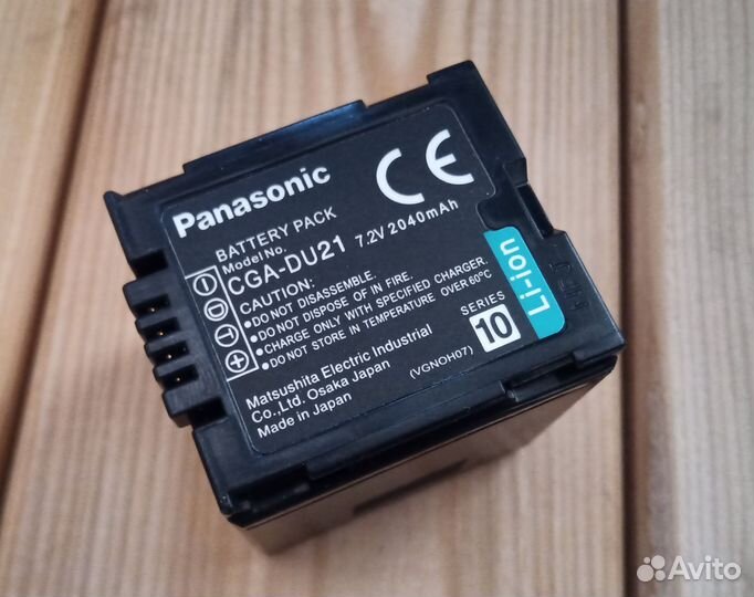 Аккумулятор Panasonic CGA-DU21 7.2V 2040mAh