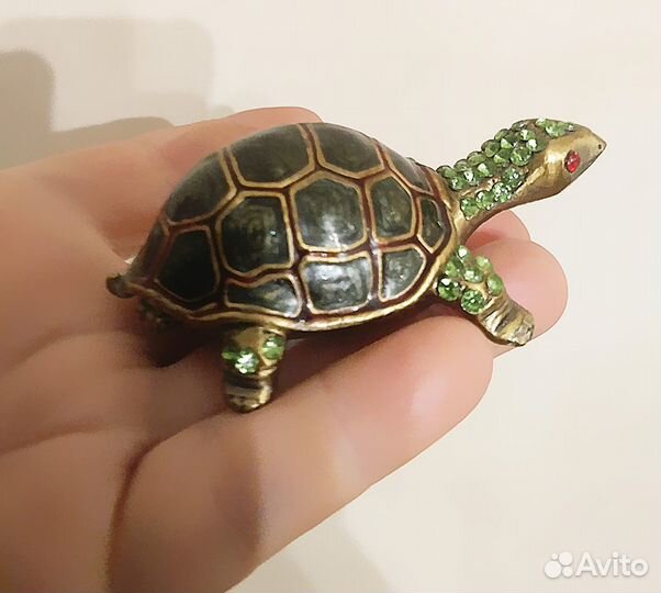 Шкатулка черепашка. Фигурка черепашки