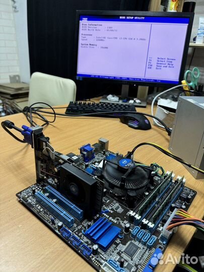 Материнская плата Asus P7H55-M PRO+i3+4GB