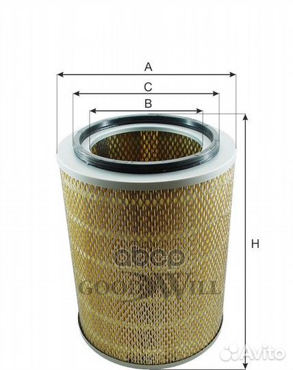 Фильтр воздушный hyundai HD 35/50/65/72/78/120