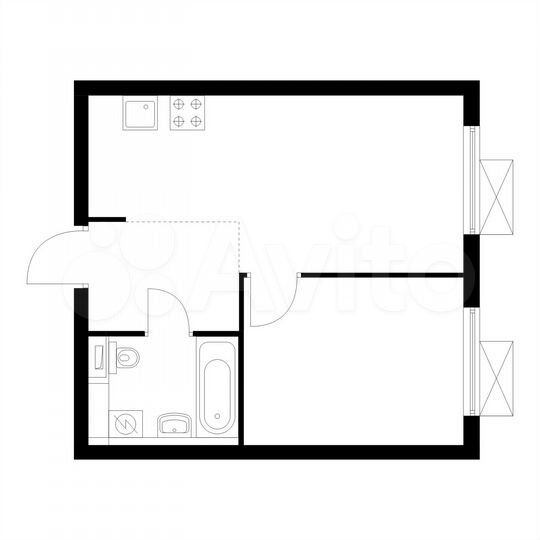 1-к. квартира, 34,2 м², 14/16 эт.