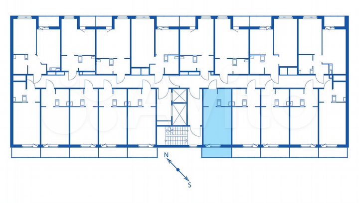 Квартира-студия, 24,3 м², 3/12 эт.