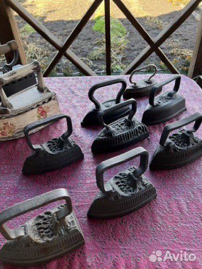 Утюг чугунный старинный