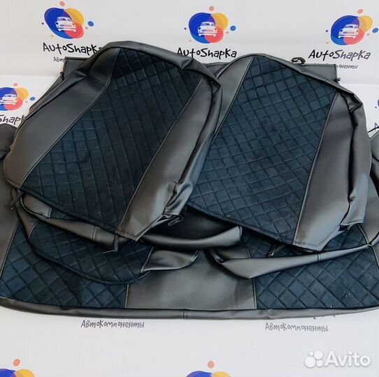 Чехлы из алькантары на Ваз 2110 Лада Приора