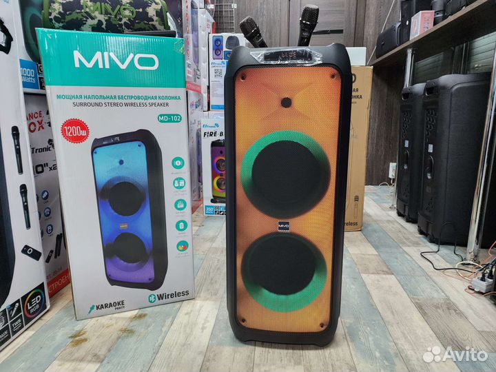 Акустическая система mivo 120Ватт 2 микрофона