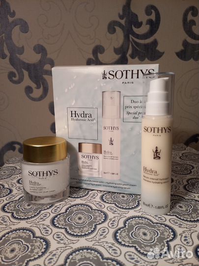 Sothys hydra gialuronic acid крем и сыворотка