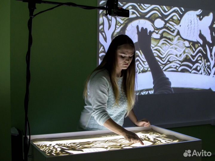 Световой песочный стол на ножках