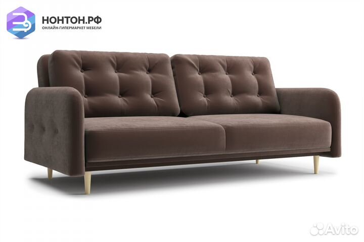 Диван книжка Париж коричневый