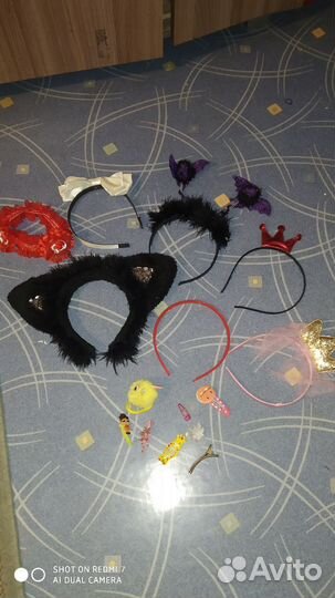 Ободки для волос, заколки