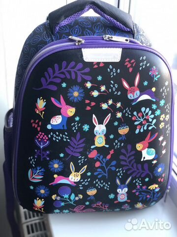 Ранец эргономичный для девочки (экокожа)