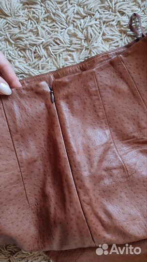 Кожаная юбка