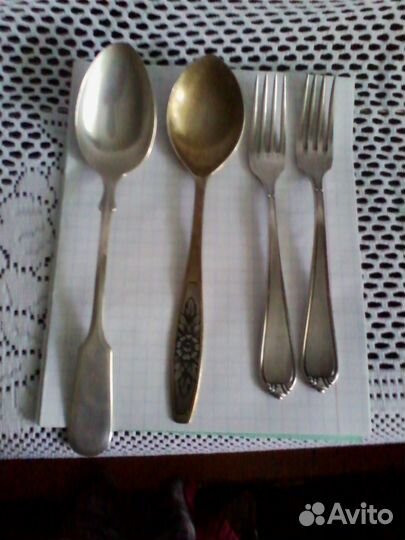 Столовое серебро СССР проба 875