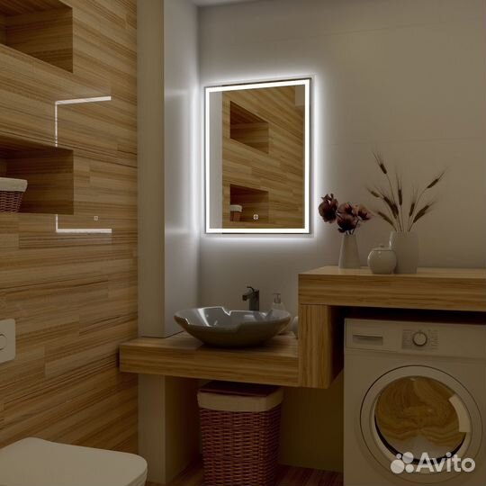 Зеркало с подсветкой для ванной