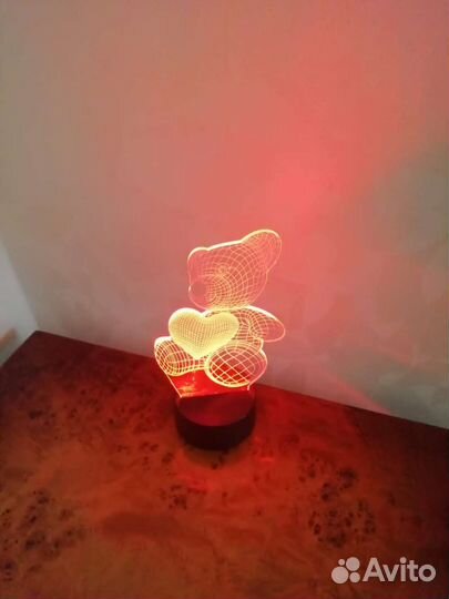 3D ночник светильник