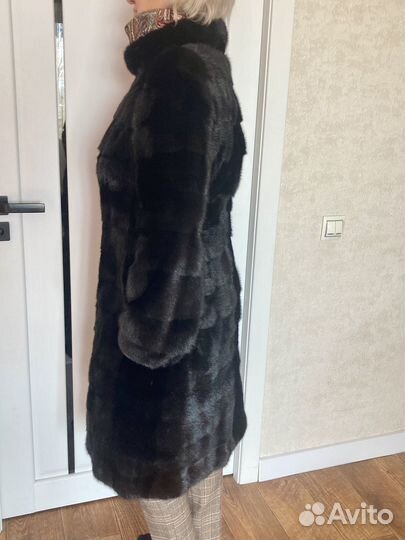Шуба норковая поперечная 44-46