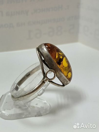 Серебряное кольцо СССР 875