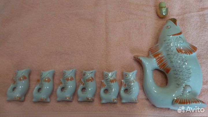 Штоф рыбки с рюмками