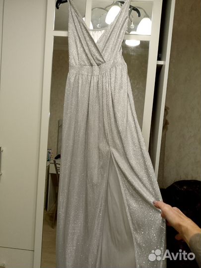 Вечернее платье в пол 42 44 белое