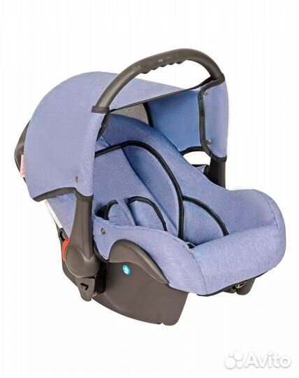 Коляска sonic Plus 3в1, цвет 07 голубой, черный