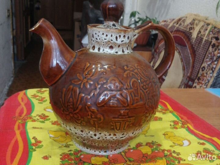 Глиняный заварочный чайник