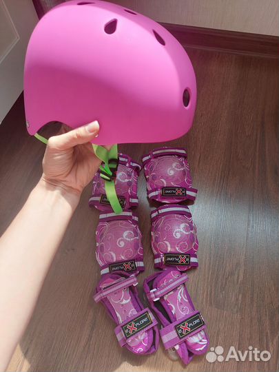 Защита для роликов со шлемом детская