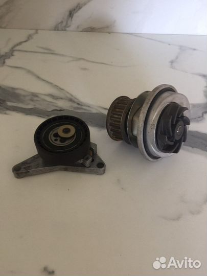 Помпа и ролик натяжителя daewoo espero