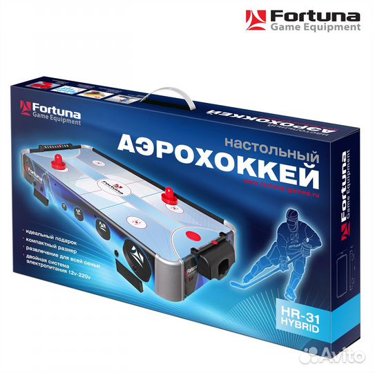 Аэрохоккей fortuna HR-31 blue ICE hybrid настольны