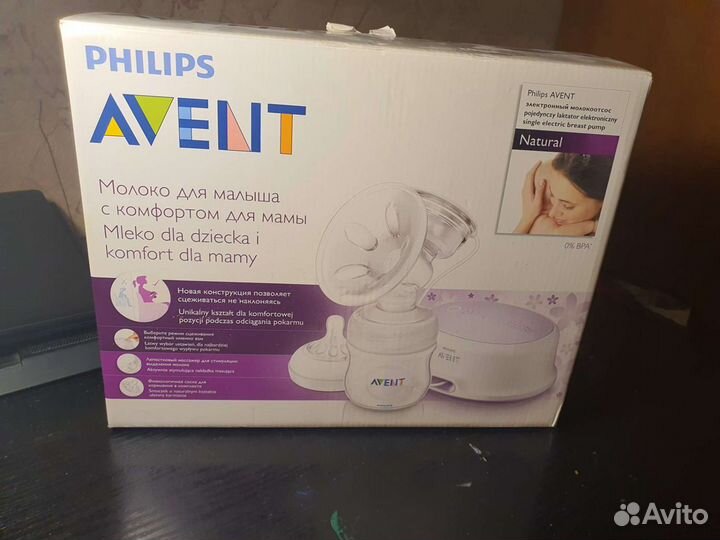 Молокоотсос avent электрический