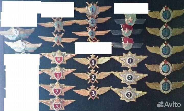 Значки военные и другие