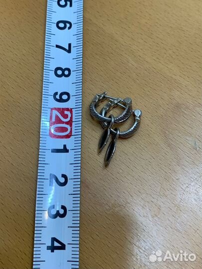 Серебряные серьги, подвески, кольцо