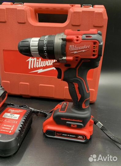 Шуруповерт Milwaukee 36V с двумя АКБ бесщеточный